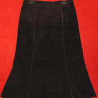 Gonna lunga per donna in velluto - Made in Italy