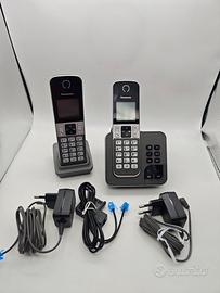 Panasonic KX-TGD320FRG 2 Telefoni Cordless Nero co