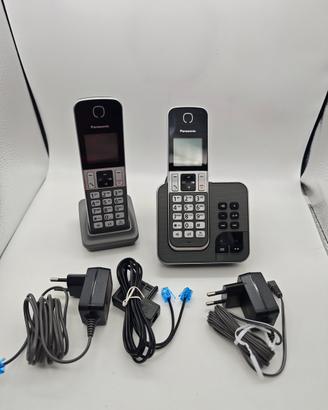 Panasonic KX-TGD320FRG 2 Telefoni Cordless Nero co