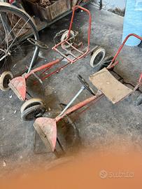 Coppia Go-kart a pedali vintage anni 60/70