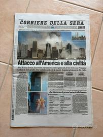 copia di giornale esclusiva del giorno 11/09/2001