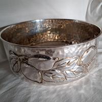 Centrotavola silver plated inglese, diam. cm 24,5