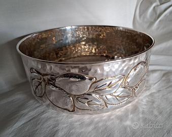 Centrotavola silver plated inglese, diam. cm 24,5