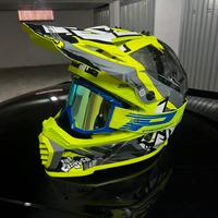 Casco motocross ls2 taglia L con mascherina