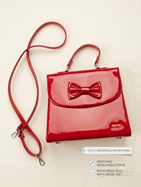 Borsa Camomilla Milano – Rosso laccato con fiocco