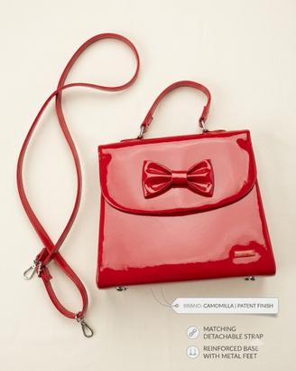 Borsa Camomilla Milano – Rosso laccato con fiocco