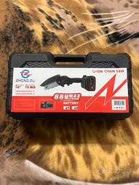 Mini Motosega Elettrica 4" con dopoia Batteria 88V