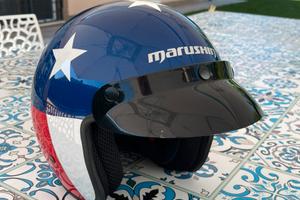 Casco moto American Flag