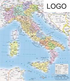 Cartina geografica Italia - Arredamento e Casalinghi In vendita a Salerno