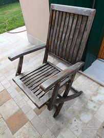 sedie in Teak da giardino