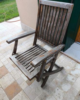 sedie in Teak da giardino