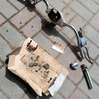 manubrio piaggio vespa 1953 supporto contachilomet