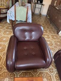 Set 2 poltrone e divano vintage