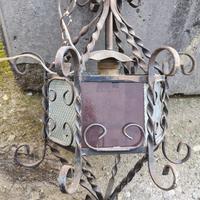 Lampadario lanterna ferro battuto