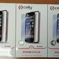 5xCELLY BUMPER iPHONE6PLUS CORNICE EFFETTO METALLO