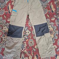 pantaloni modulabili e trekking bambino quechua