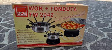 Wok + fonduta elettrico - 30 cm - DCG eletronic