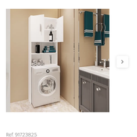 Mobile sopra lavatrice bianco Leroy Merlin