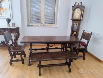 tavolo legno massello spagnolo 179x68