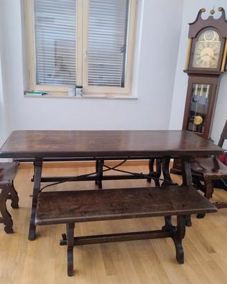 tavolo legno massello spagnolo 179x68