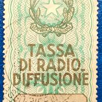 ITALIA Marca Tassa Radio diffusione
