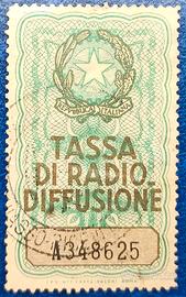 ITALIA Marca Tassa Radio diffusione