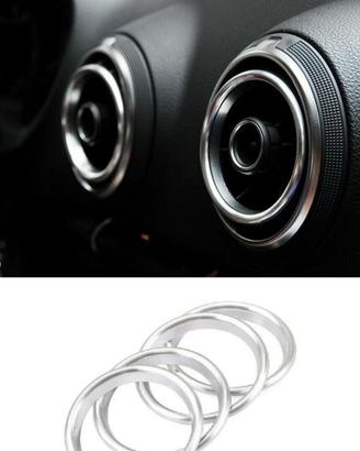 4 INSERTI BOCCHETTE ANELLI ARIA AUDI A3, Q2 NUOVI