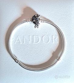 Pandora bracciale chiusura Luna misura 17cm Nuovo