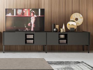 Mobile TV Cleveland Diotti Rovere e acciaio