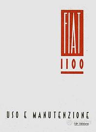 Libretto uso Manutenzione Fiat 1100 Coloniale 1948