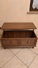 cassapanca  e tavolino 2 in 1