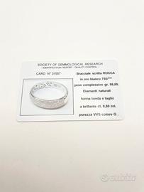 Bracciale oro 18KT diamanti ct 6.50 VVS G. ROCCA