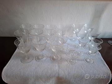 Calici in  cristallo anni 50'