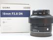 Sigma 19mm f/2.8 X SONY E