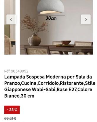 Lampada sospesa moderna 