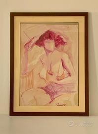 Milandri 76 - Donna con bocchino 63x93 cm