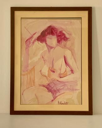 Milandri 76 - Donna con bocchino 63x93 cm