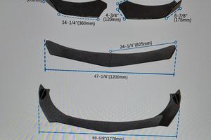 alettone sottoparaurti ant. in carbonio 