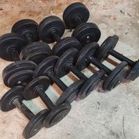 manubri gommati palestra set