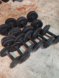 manubri gommati palestra set