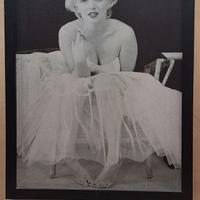 Quadro Foto su Tela di Marilyn Monroe Incorniciato