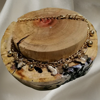 Doppio Bracciale Oro Regolabile Farfalle