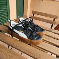 Scarpe donna  puma nere con platform