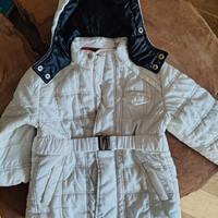 Piumino Ferrari bambini bianco con cappuccio