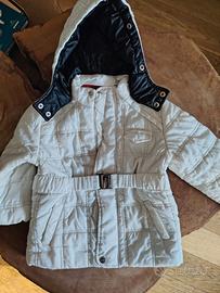 Piumino Ferrari bambini bianco con cappuccio