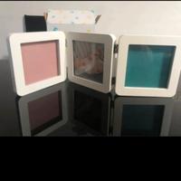 Porta foto a 3 cornici Baby Art con composto