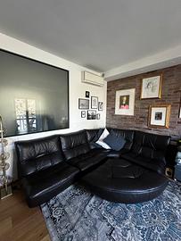 Divano modulare in pelle Chateau d'Ax