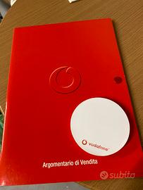 Cartellina + blocchetto appunti Vodafone