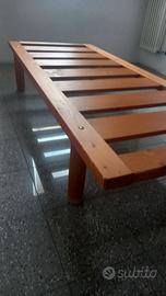 Letto singolo in legno massello 190 × 80