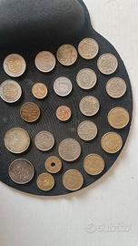 Lotto 24 Monete Pre-Euro con 500 Lire Argento